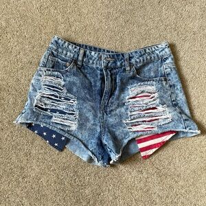 Refuge American flag vintage Jean shorts size 6